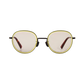マーティン クリームイエロー サングラス (transparent)