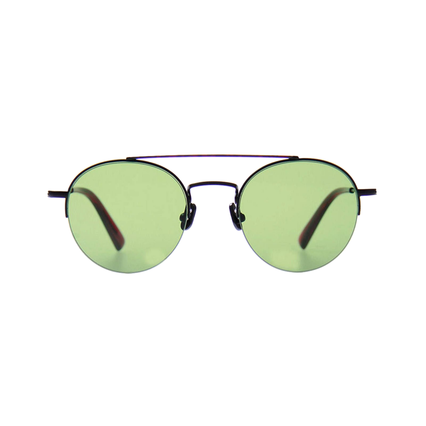 アーサー マットブラック レッド サングラス (transparent)