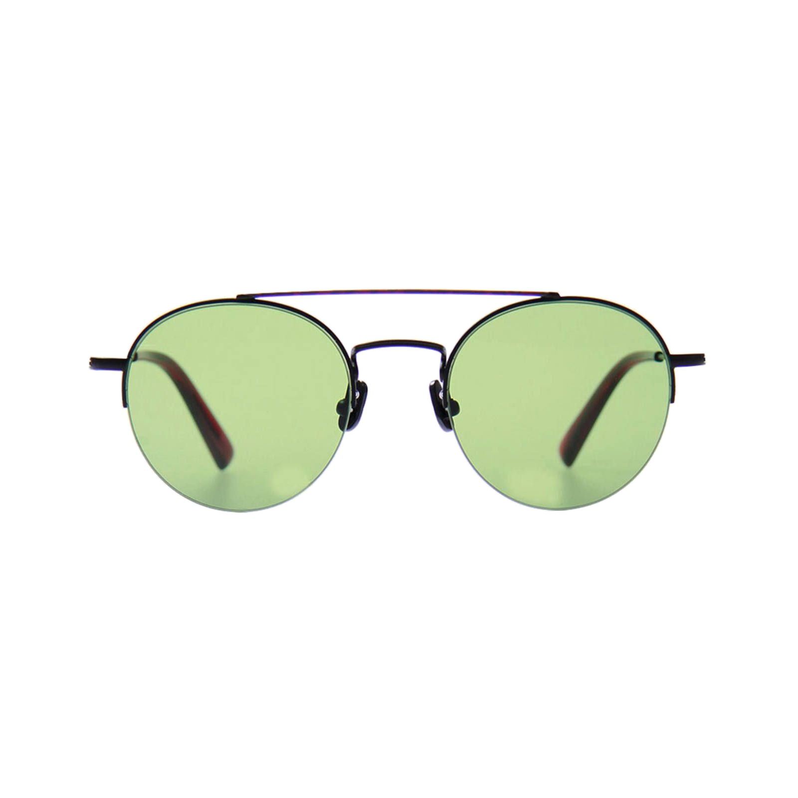 アーサー マットブラック レッド サングラス (transparent)